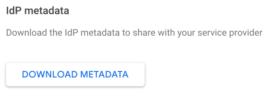 Pulsante Download metadata